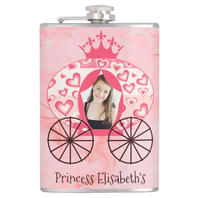 Cantil Fairytale Royal Princess Carruagem Girl Birthday (Frente)