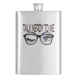 Cantil Fale Comigo Com Os Óculos De Geek Piscando Os Olho