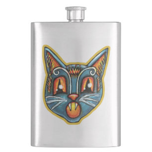 Cantil Faltam Halloweenias De Vintage De Gato Assustado