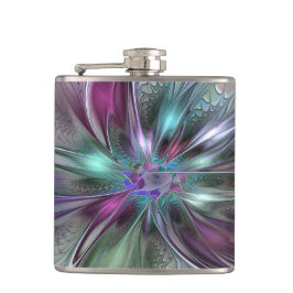 Cantil Fantasia Abstrata Colorida Floral Fractal Moderna