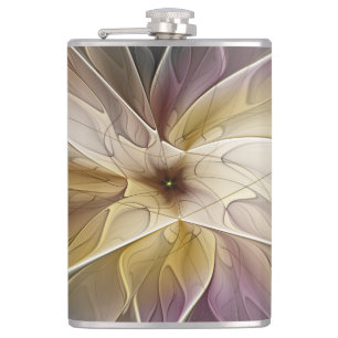 Cantil Fantasia Floral, Dourada, Abstrato de Gato, Arte F