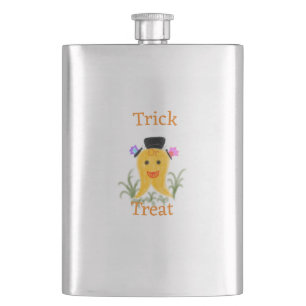 Cantil fantasma de halloween laranja amarelo trata ou eng