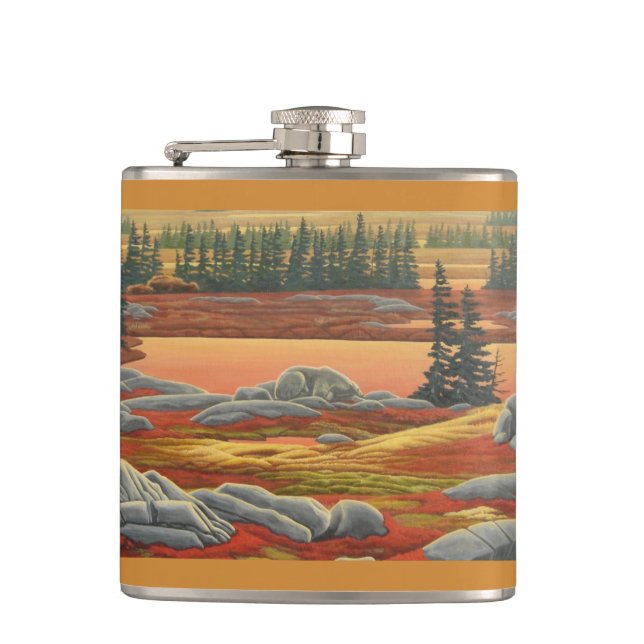 Cantil Farol de Arte do Urso, Frasco de Bebida Personaliz (Frente)