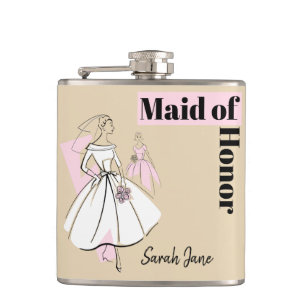 Cantil Fashion Noiva Madrinha de casamento neutra Frasco