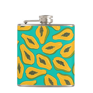 Cantil Fatias de Papaya na Turquesa