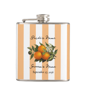 Cantil Favor de casamento de laranja cítrica mediterrânea