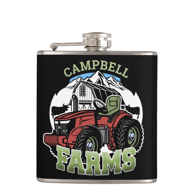 Cantil Fazenda Fazenda Country Nome Personalizado Trator  (Frente)