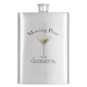 Cantil Fazer Pour Decisões com Martini Glass