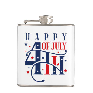 Cantil Feliz 4 de julho Vermelho Branco e Azul