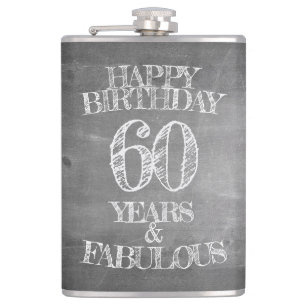 Cantil Feliz aniversário - 60 anos e fabuloso em chalkboa