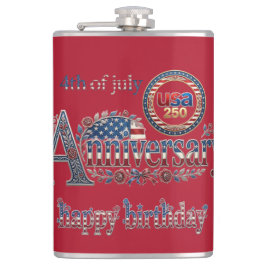 Cantil Feliz Aniversário América 250 EUA 4 de Julho Decor