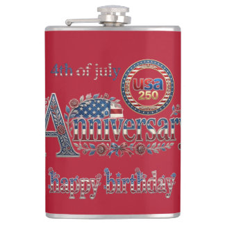 Cantil Feliz Aniversário América 250 EUA 4 de Julho Decor