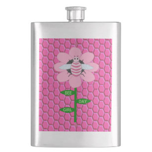 Cantil Feliz Bumblebee de Aniversário Rosa