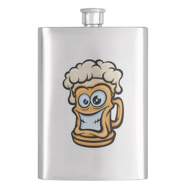 Cantil Feliz Cama De Cerveja, Ilustração Engraçada (Frente)