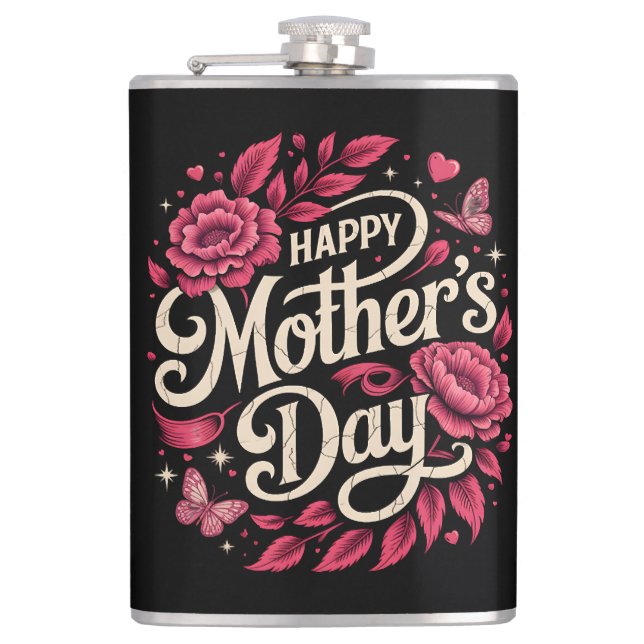 Cantil Feliz Dia das Mães Querida Mãe Floral (Frente)
