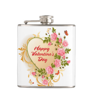 Cantil Feliz dia de os namorados 2 Frasco com Wraptor