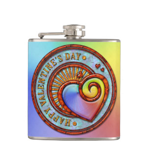 Cantil Feliz dia de os namorados 2A Opções de Flask Wrapp