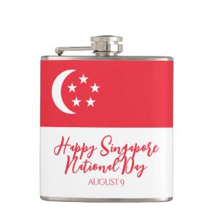 Cantil Feliz Dia Nacional de Singapura Bandeira