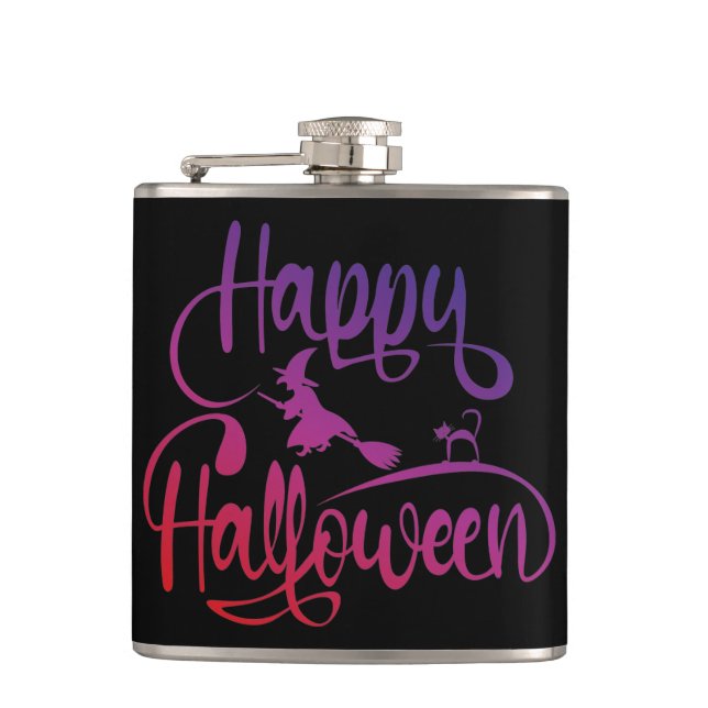 Cantil Feliz Halloween gradient voando feiticeiro (Frente)