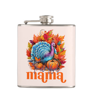 Cantil Feliz Mama Turquia e Autumn Leaves Foliage