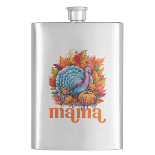 Cantil Feliz Mama Turquia e Autumn Leaves Foliage