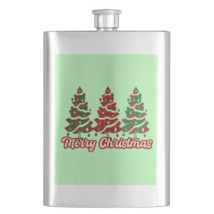 Cantil Feliz Natal Árvores Xadrez Búfalo Design-42019