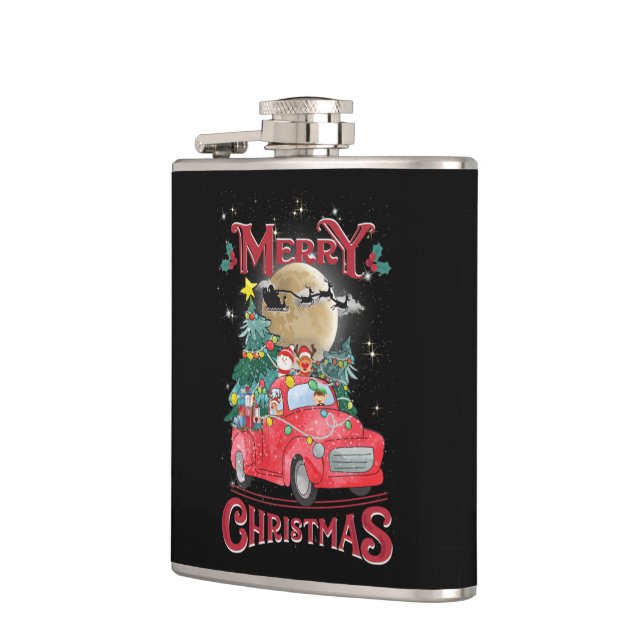 Cantil Feliz Natal Vintage Red Papais noeis Caminhão (Esquerda)