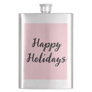 Cantil Feriados de Natal simples e felizes, cor-de-rosa