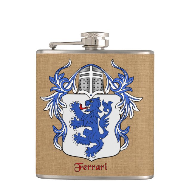 Cantil Ferrari Heraldic Shield com Helm e Mantle (Frente)
