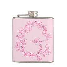 Festa de solteira da garota de monograma rosa quen