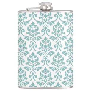 Cantil Feuille Damask Teal Pattern