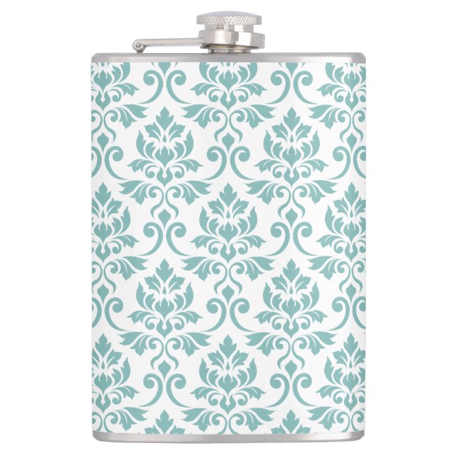 Cantil Feuille Damask Teal Pattern (Frente)