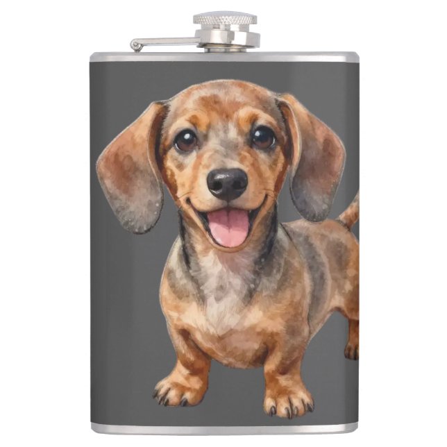 Cantil Filhote de Dachshund feliz (Frente)