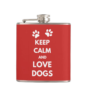 Cantil Fique calmo e ame cachorros