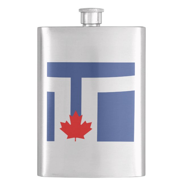 Cantil Flag de Toronto, Ontário Flask (Frente)