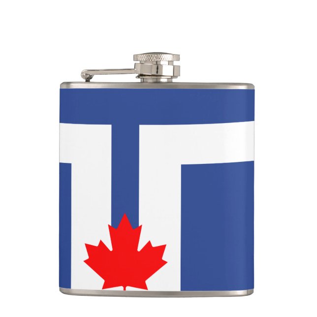 Cantil Flag of Toronto, Ontario Frasco (Frente)