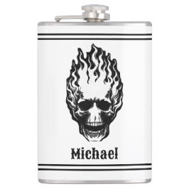Cantil Flaming Skulls Personalized