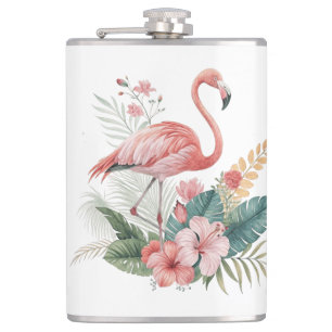 Cantil Flamingo Com Flores