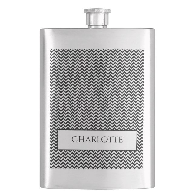 Cantil Flarete Personalizado Chevron Simples Negro (Frente)