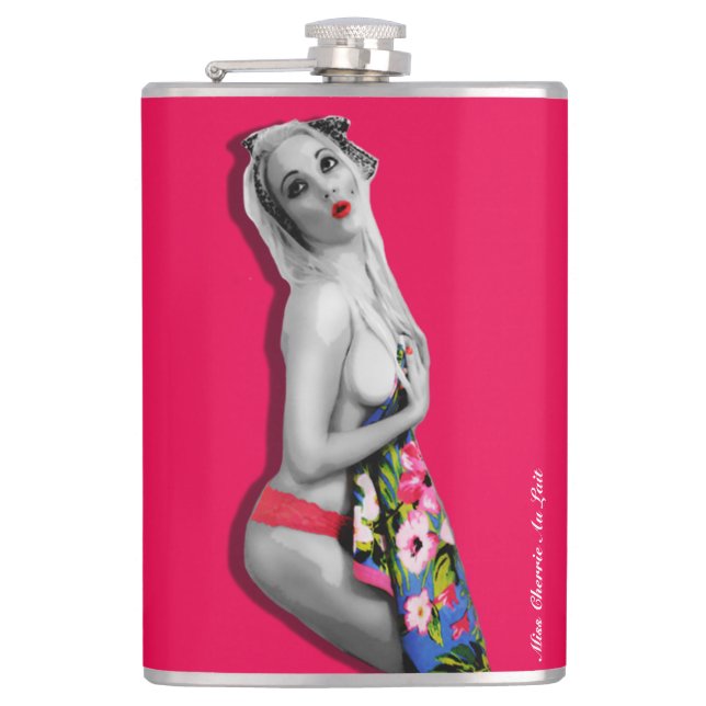 Cantil Fláscara de Dica de Pinup com Srta. Cherrie (Frente)