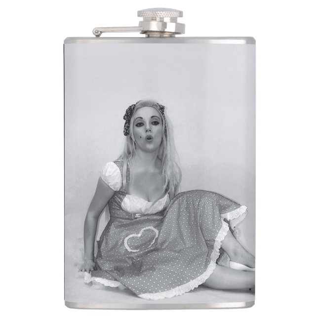 Cantil Fláscara de Sugata de Pinup Antiga e Fashiada (Frente)