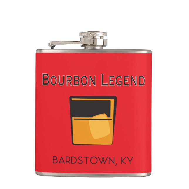 Cantil Flask - Bourbon Legend, Bardstown Kentucky (Frente)