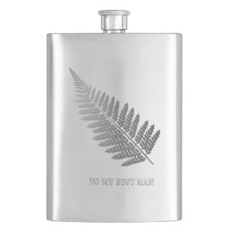 Cantil Flask Clássica do Fern do SIlver