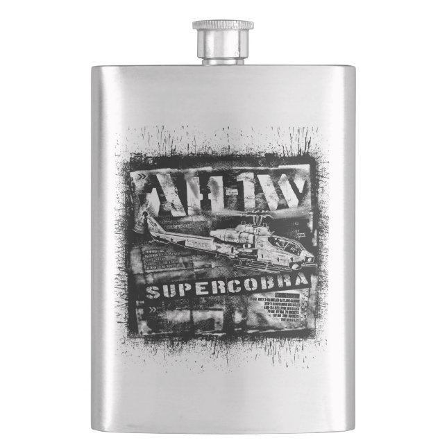 Cantil Flask Clássico de Hip SuperCobra AH-1 (Frente)