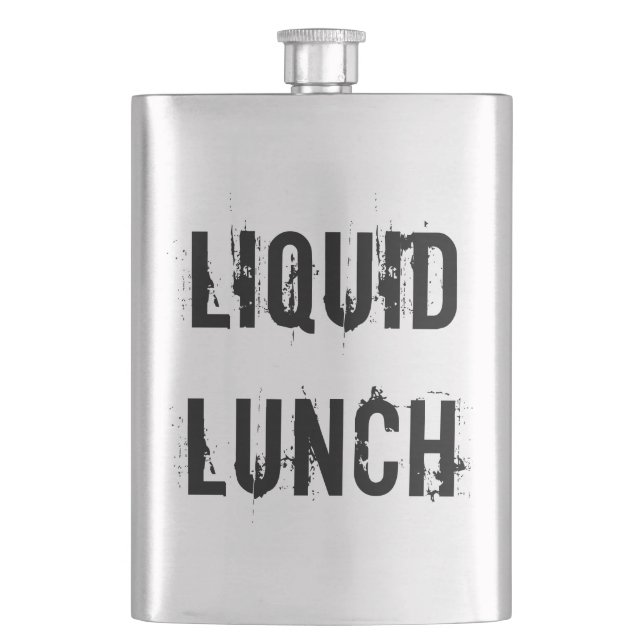 Cantil Flask Clássico Engraçado de Almoço Líquido (Frente)
