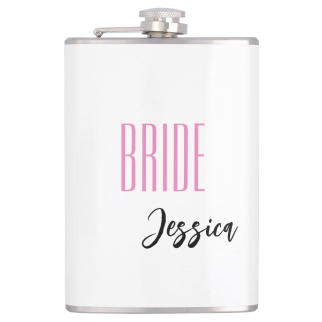 Cantil Flask de Brilho de Nome Personalizado (Frente)