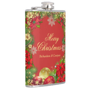 Cantil Flask de Favor do Banquete de Natal Corporativo