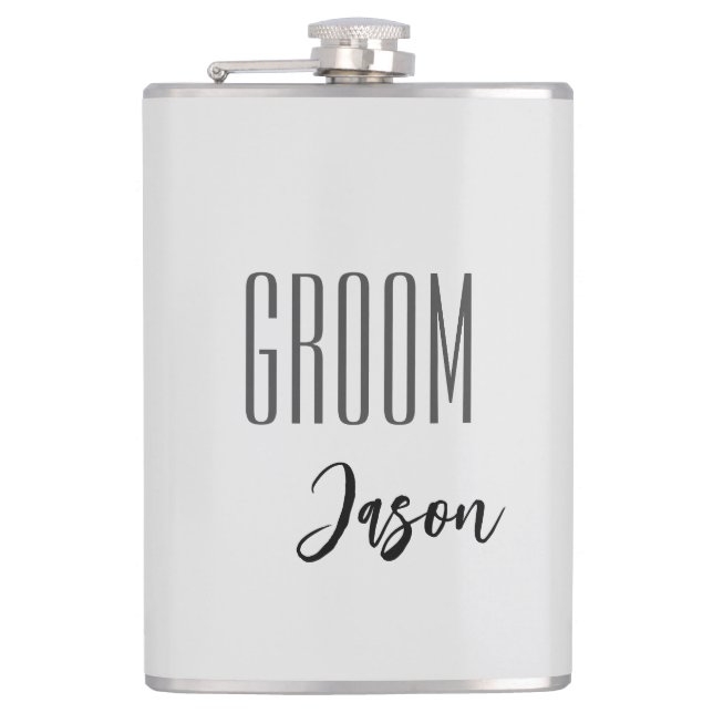 Cantil Flask de Grupo de Nomes Personalizados (Frente)