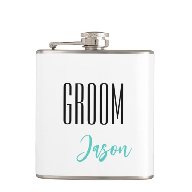 Cantil Flask de Grupo de Nomes Personalizados (Frente)