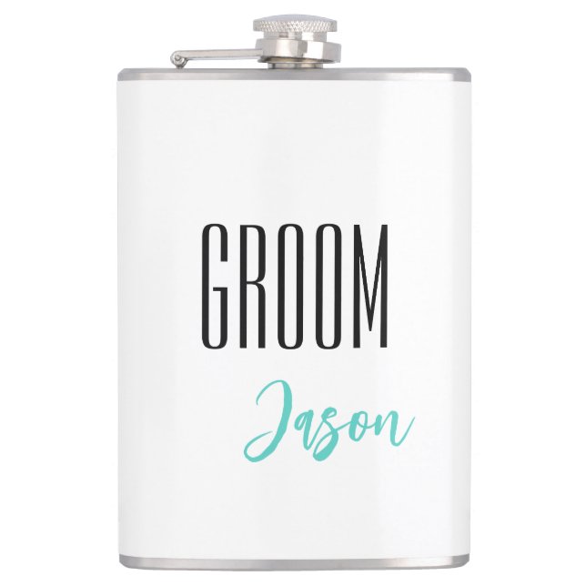 Cantil Flask de Grupo de Nomes Personalizados (Frente)